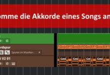 Lass dir die Akkorde eines beliebigen Songs anzeigen – Akkordspur in Cubase
