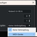 Cubase Externe Geräte