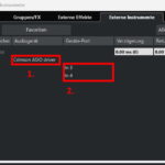 Cubase Externe Instrumente Menü