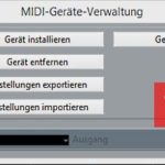 Cubase MIDI-Geräte-Verwaltung