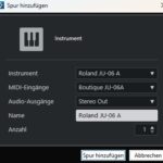 Externes Instrument als Plugin hinzufügen